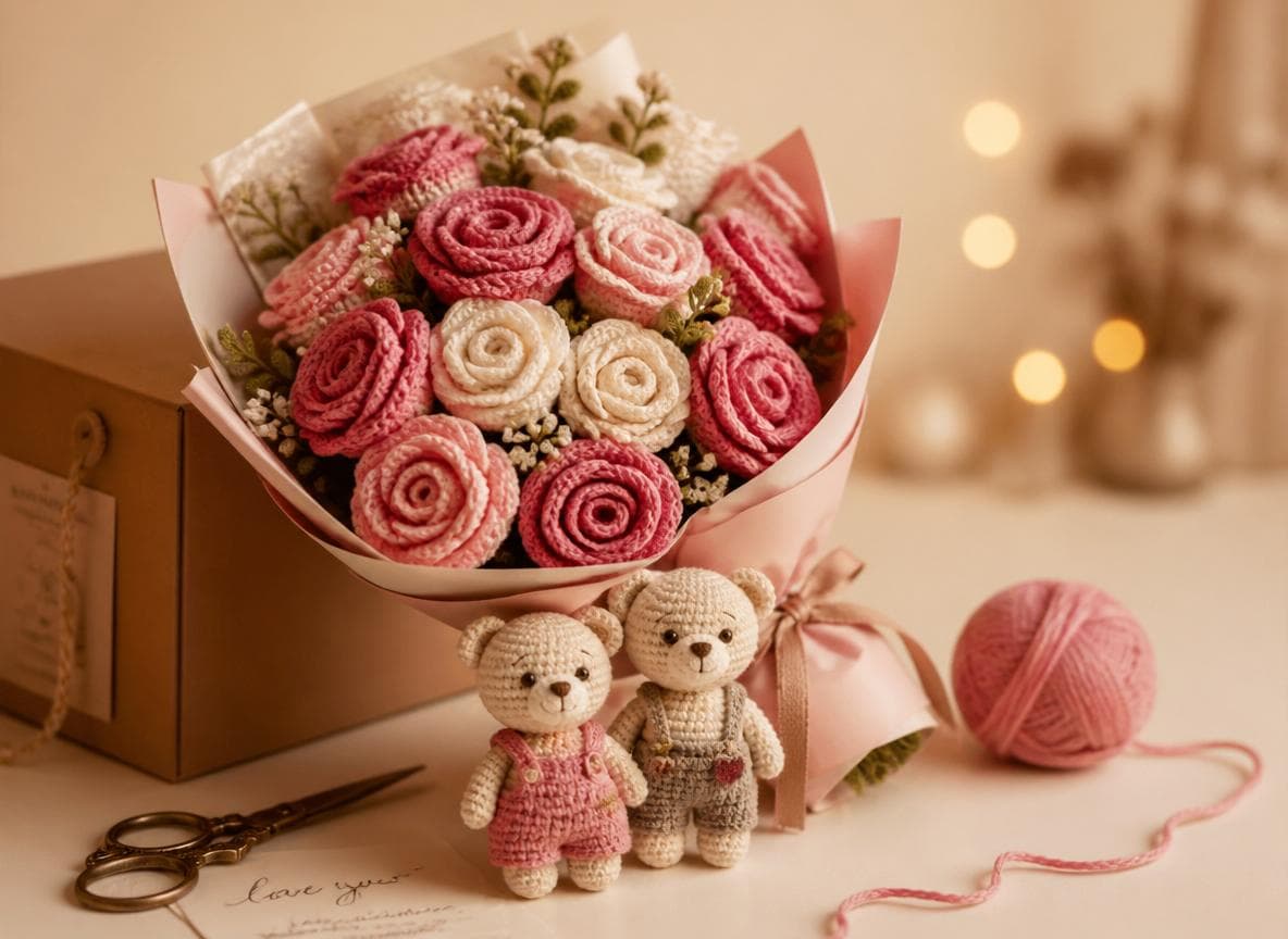 Móc len mùa Be My Valentine
