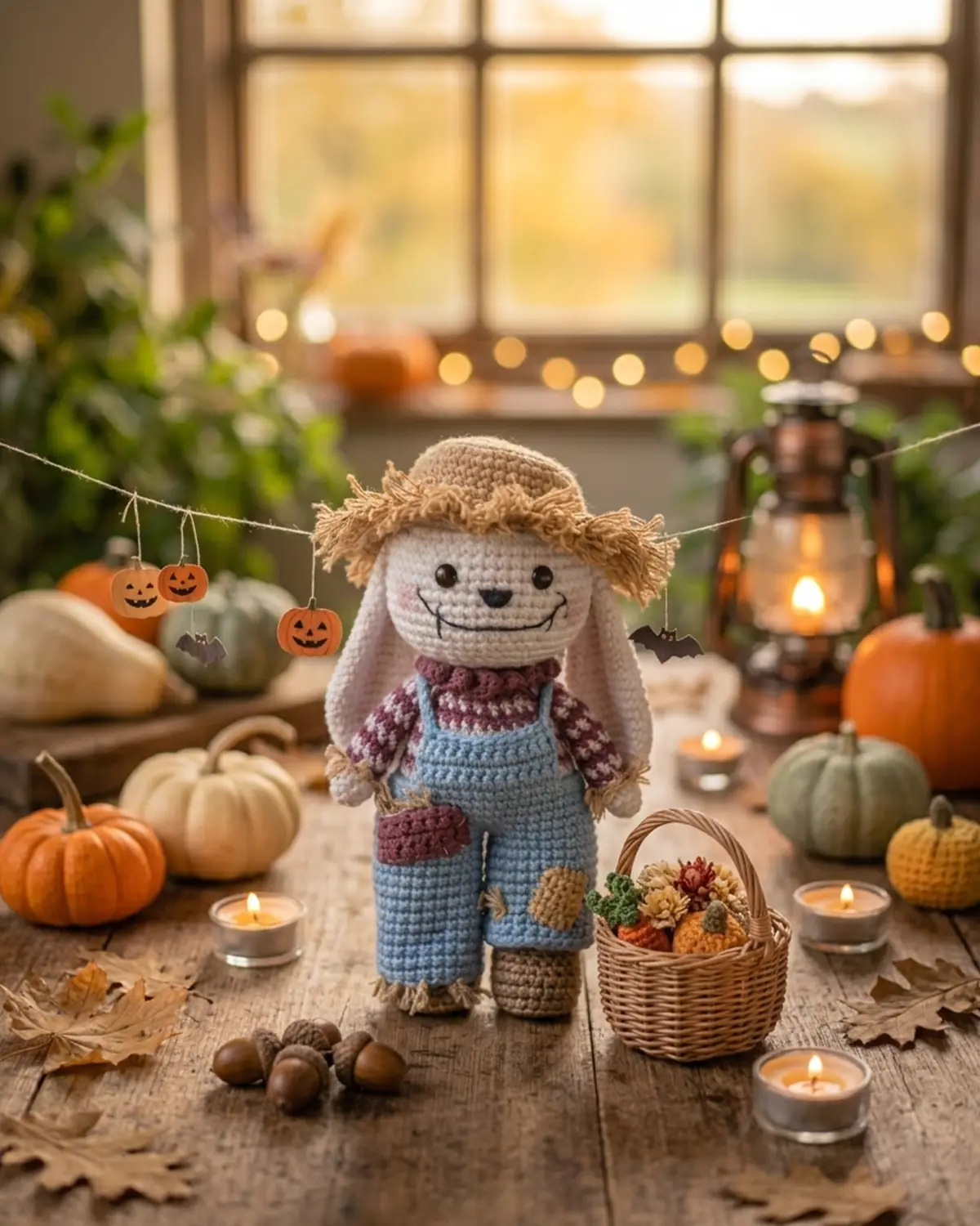 Maisie The Harvest Bunny bên những quả bí ngô mùa thu - Hình 3