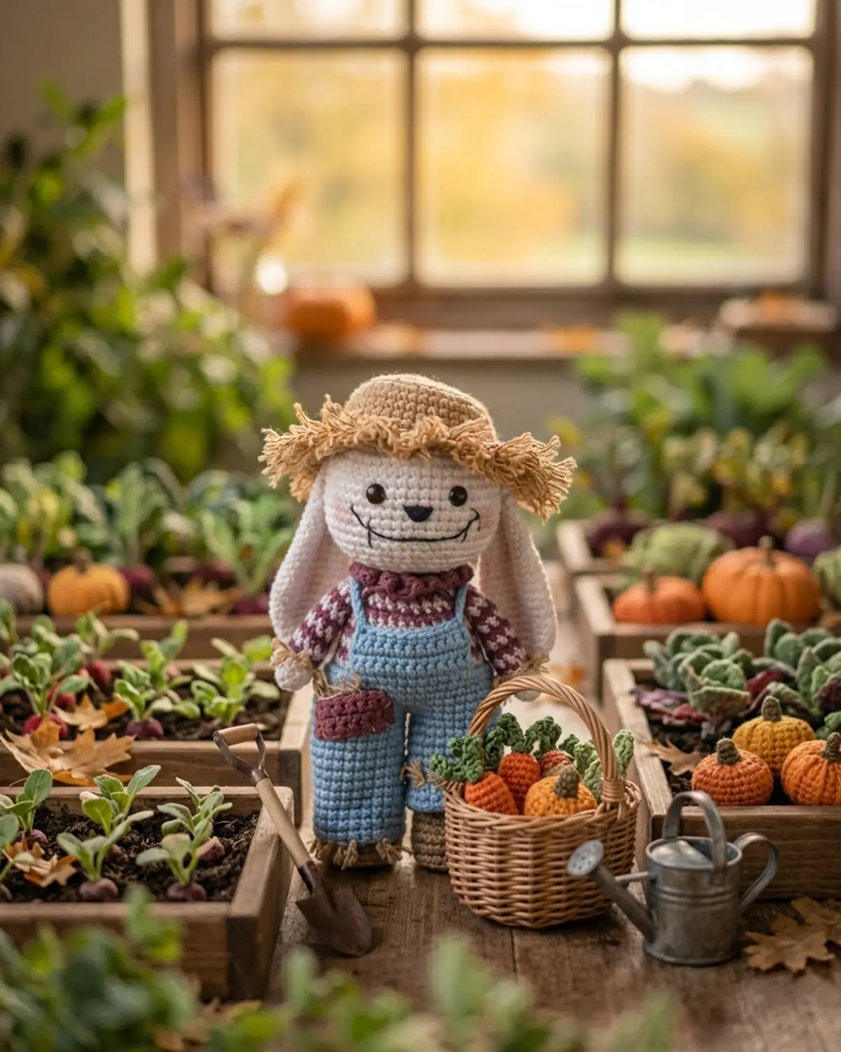 Maisie The Harvest Bunny thu hoạch trong khu vườn mùa thu - Hình 5