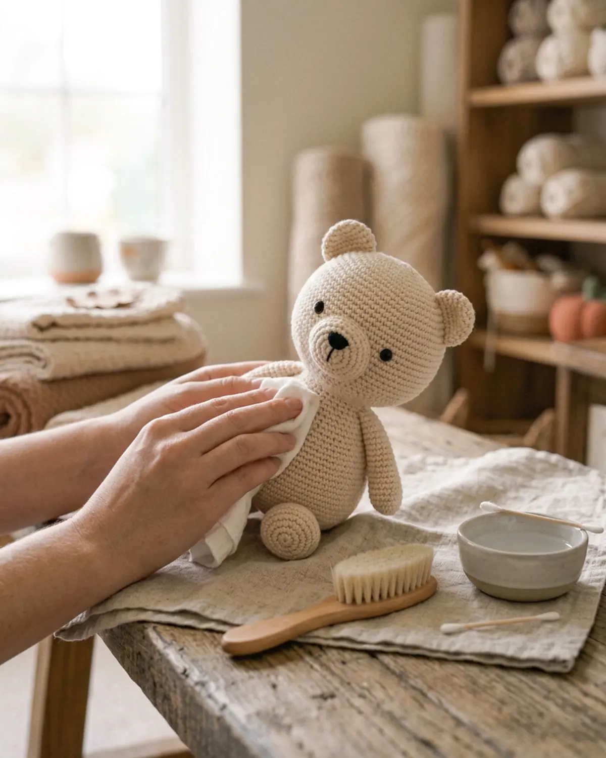 Cách Làm Sạch Thú Len Handmade Mà Không Làm Mất Dáng
